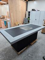 Stoere eettafel met inbouw kolen bbq, incl bezorging, Ophalen of Verzenden, Nieuw, Rechthoekig, Hout