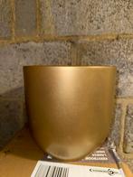Bloempot goud intratuin 24 hoog, Rond, Ophalen of Verzenden, Zo goed als nieuw, Aardewerk