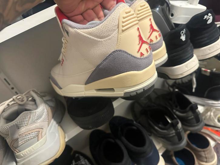 Jordan 3 Retro Muslin - Maat 41, Kleding | Heren, Schoenen, Gedragen, Sneakers of Gympen, Overige kleuren, Ophalen of Verzenden
