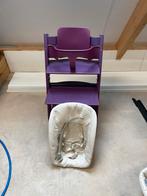 Stokke tripp trapp + newborn + babyset, Ophalen of Verzenden, Gebruikt, Meegroeistoel, Stoelverkleiner