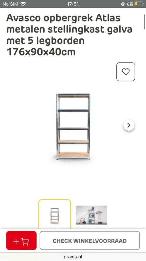 Praxis Atlas Stellingkast 176x90x40cm, Huis en Inrichting, Kasten | Stellingkasten, Zo goed als nieuw, Ophalen