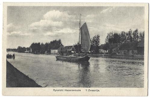 Hazerswoude, Rijnzicht. 't Zwaantje, Verzamelen, Ansichtkaarten | Nederland, Gelopen, Zuid-Holland, 1940 tot 1960, Verzenden