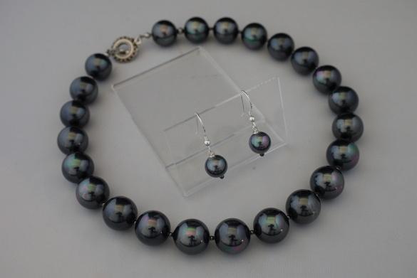 PAREL (shellpearls) ketting/oorhanger-set, Sieraden, Tassen en Uiterlijk, Kettingen, Nieuw, Steen of Mineraal, Met edelsteen, Verzenden