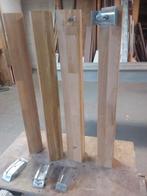 4 stuks eiken tafelpoten., Ophalen, Gebruikt, 50 tot 100 cm, Tot twee personen