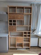 📚 Unique Handmade Bookshelf with Drawers – €90, Ophalen, Gebruikt, 100 tot 150 cm, 200 cm of meer