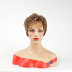 Dames Korte Donkerblonde Pruik Haar Vrouwen Haren Blonde, Verzenden, Nieuw, Pruik of Haarverlenging