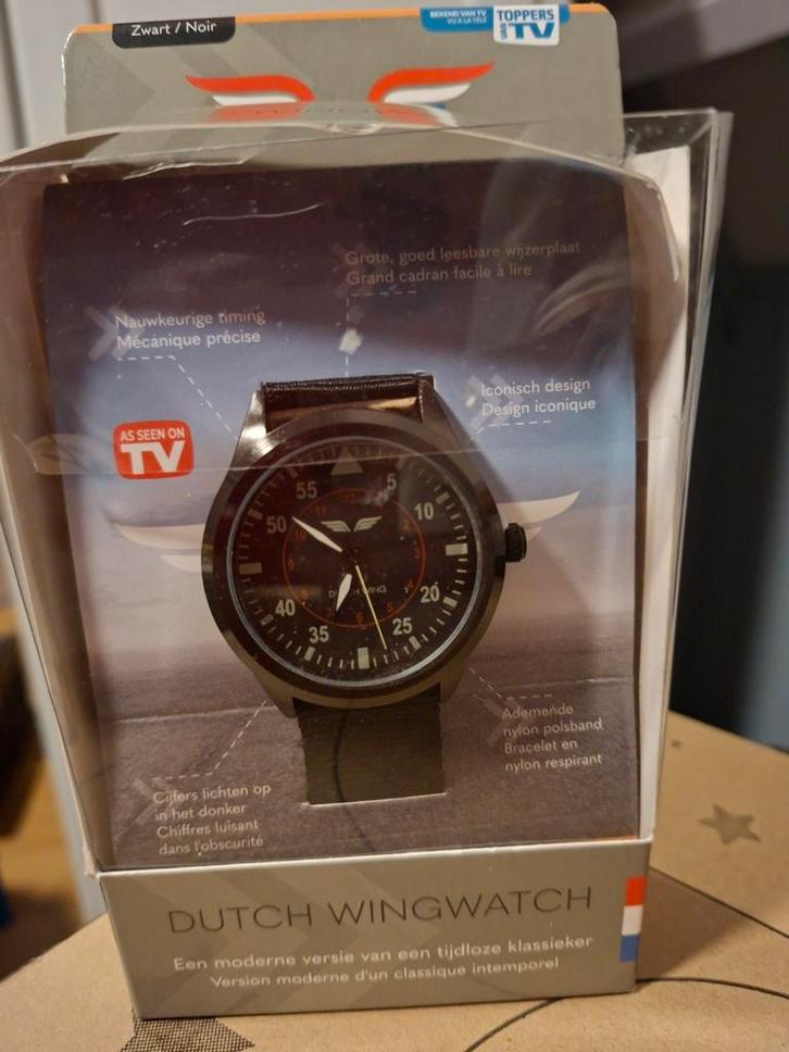 Dutch Wingwatch - Tijdloze Klassieker, Sieraden, Tassen en Uiterlijk, Horloges | Heren, Ophalen of Verzenden
