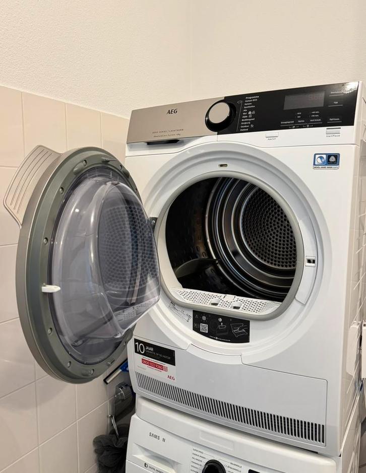 AEG Lavatherm T8DENS84 warmtepompdroger, Witgoed en Apparatuur, Wasdrogers, Zo goed als nieuw, Overige typen, 6 tot 8 kg, 85 tot 90 cm