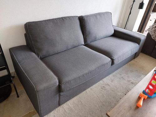 Gratis IKEA kivik driezitsbank grijs, Huis en Inrichting, Banken | Bankstellen, Zo goed als nieuw, Rechte bank, Driepersoons, 200 tot 250 cm