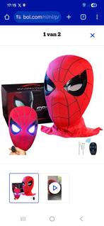 Spiderman Masker met Bewegende Ogen - Afstandsbediening, Ophalen of Verzenden, Nieuw, Jongen of Meisje