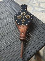 Mooie kleine koperen, lederen vintage blaasbalg in nette sta, Antiek en Kunst, Curiosa en Brocante, Ophalen of Verzenden