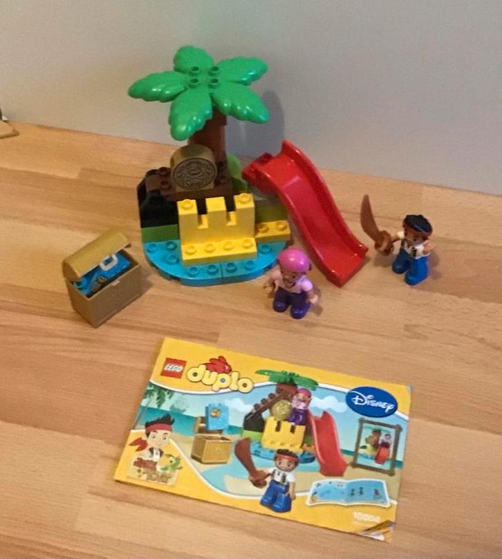 Duplo 10604 Jake & de Nooitgedachtland Piraten Schateiland, Kinderen en Baby's, Speelgoed | Duplo en Lego, Zo goed als nieuw, Duplo