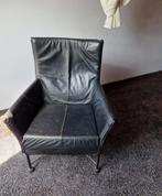 Leren stoel. Design. Gratis, Huis en Inrichting, Stoelen, Ophalen, Gebruikt, Eén