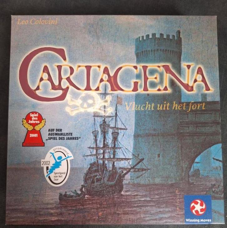 Cartagena Bordspel - Winning Moves, Hobby en Vrije tijd, Gezelschapsspellen | Bordspellen, Zo goed als nieuw, Een of twee spelers