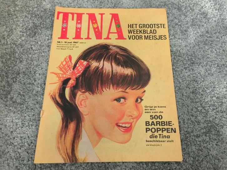 Tina nr.1 1967, Boeken, Stripboeken, Gelezen, Eén stripboek, Ophalen of Verzenden
