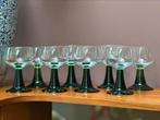 Set van 8 retro/vintage moezelglazen, Verzamelen, Glas en Borrelglaasjes, Overige typen, Ophalen of Verzenden, Zo goed als nieuw