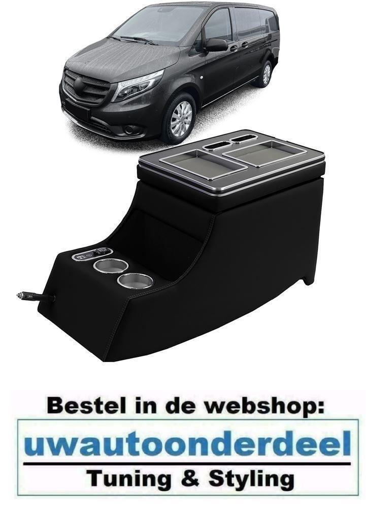 USB Luxe Middenconsole Armsteun Zwart Voor Viano Vito W447 W, Auto diversen, Auto-accessoires, Nieuw, Verzenden