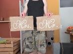 Stoelbanners mr / mrs, Ophalen of Verzenden, Zo goed als nieuw, Geboorte of Huwelijk