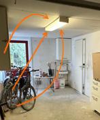 TL lichtbak met 2 TL lampen en 1 extra, Ophalen, Gebruikt, 50 tot 200 watt, Lamp met armatuur