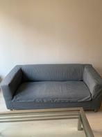 2 zits bankje ikea grijze hoes, Huis en Inrichting, Banken | Bankstellen, Ophalen, Hout, Gebruikt, Minder dan 75 cm