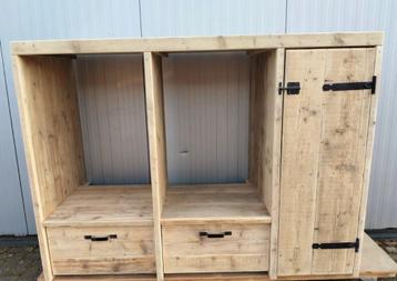 Wasmachine-ombouw lades Echt Hout voorraadkast  beschikbaar voor biedingen