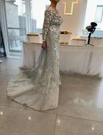 Avondjurk, Kleding | Dames, Trouwkleding en Trouwaccessoires, Ophalen of Verzenden, Zo goed als nieuw, Blauw, Trouwjurk