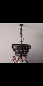 Landelijke Hanglamp met Zwarte Schijfjes, Huis en Inrichting, Ophalen