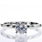 Verlovingsring 14k Witgoud, briljant geslepen diamant 1.01ct, Wit, Nieuw, Ophalen of Verzenden, 17 tot 18