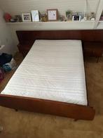 Bed, 190 cm of minder, Gebruikt, Bruin, 140 cm