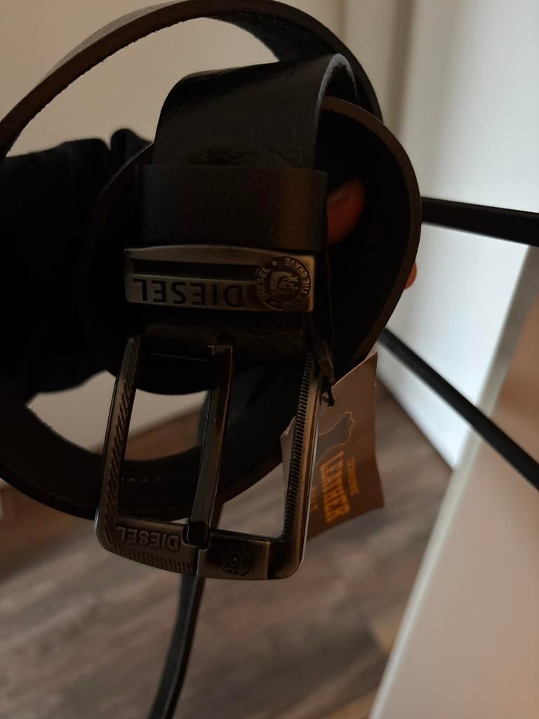 Diesel riem echt leer, Kleding | Heren, Riemen en Ceinturen, Ophalen of Verzenden, Zwart