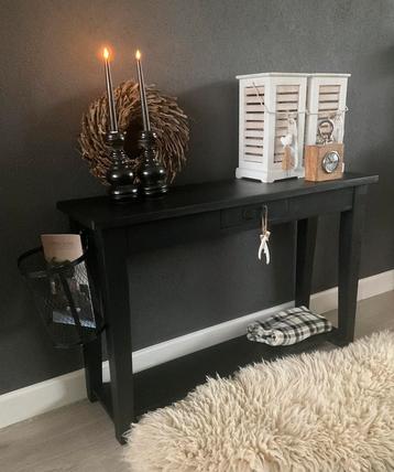Sidetable Black & Wood & Tuigleer Tafel beschikbaar voor biedingen