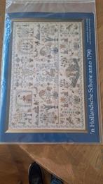 Borduurpakket merklap Hollandse Schone anno 1790, Hobby en Vrije tijd, Ophalen of Verzenden, Zo goed als nieuw, Borduurpakket