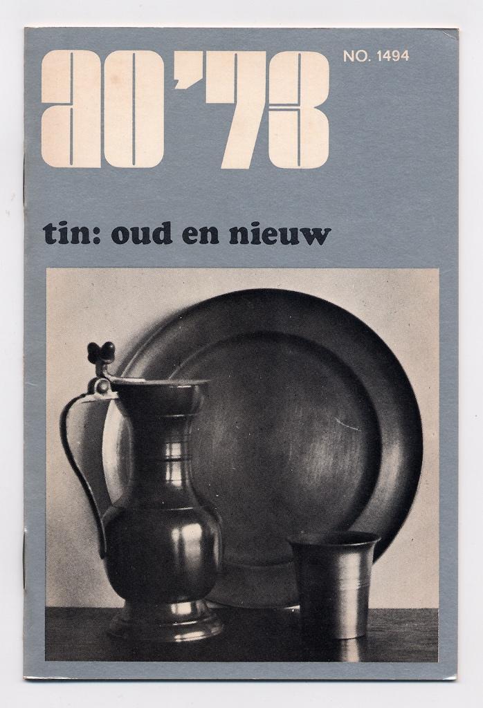Boekje over: TIN Oud en Nieuw - Tin gieten vormen kleur kelk, Antiek en Kunst, Antiek | Tin, Ophalen of Verzenden