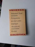 Kant Prolegomena zu einer jeden künftigen Metaphysik, Boeken, Filosofie, Ophalen of Verzenden, Gelezen, Metafysica of Natuurfilosofie