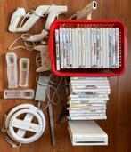Wii + spellen, Spelcomputers en Games, Spelcomputers | Nintendo Wii, Gebruikt, Ophalen of Verzenden, Met 3 controllers of meer