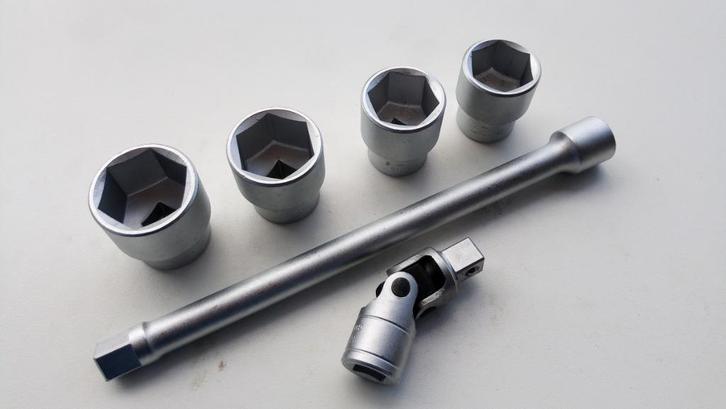 Rahsol 1/2" doppenset 27 + 28 + 30 + 32 mm. (Gedore Groep), Auto diversen, Autogereedschap, Nieuw, Ophalen of Verzenden