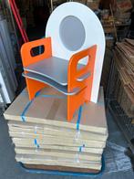 8x nieuwe JetSit kinderstoel - Oranje/Wit - Dutch Design, JetSit, Aanschuifbaar, Overige typen, Nieuw