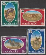 Malawi 1978 WNF bedreigde dieren leeuw zebra Reedbuck pfr, Verzenden, Overige landen, Postfris