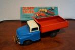 Vintage blikken Dump Truck '60 frictie motor en sirene Japan, Antiek en Kunst, Verzenden