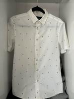 Wit zomer- en zeehemd met korte mouwen Xs, Ophalen of Verzenden, Zo goed als nieuw, Wit, Halswijdte 38 (S) of kleiner