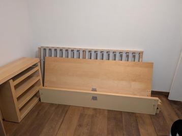 Ikea Bedframe 180x200 met Achterkant & Kastjes - afbeelding 5
