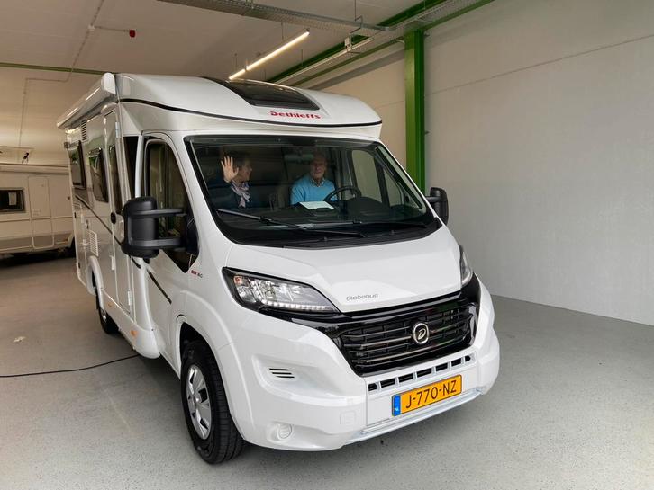 Camper Detleffs Globebus T1 Automaat, Caravans en Kamperen, Campers, tot en met 4, Half-integraal, Dethleffs, Fiat, Diesel, Automaat