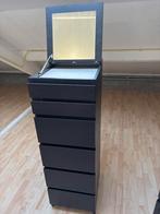 Malm Ladekast met spiegel, Huis en Inrichting, Ophalen, Minder dan 50 cm, Gebruikt, 5 laden of meer