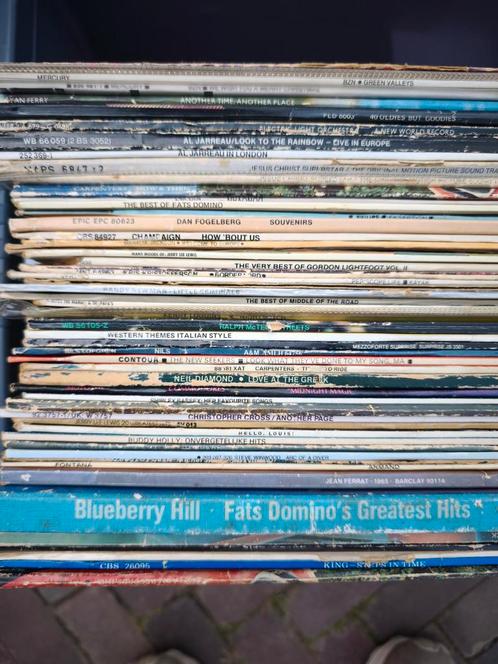 Partij 225 stuks collectie vinyl lp's elpees + 35 cd's, Cd's en Dvd's, Vinyl | Overige Vinyl, Gebruikt, Overige formaten, Ophalen