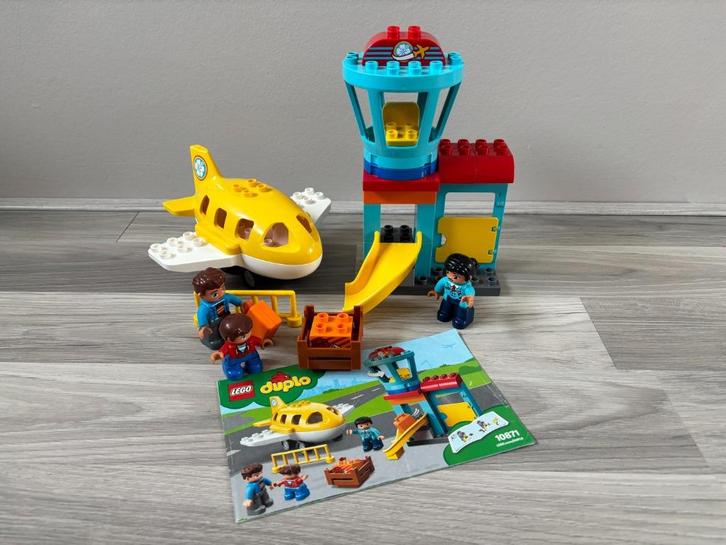 Lego Duplo 10871 Vliegveld, Kinderen en Baby's, Speelgoed | Duplo en Lego, Gebruikt, Duplo, Complete set, Ophalen of Verzenden
