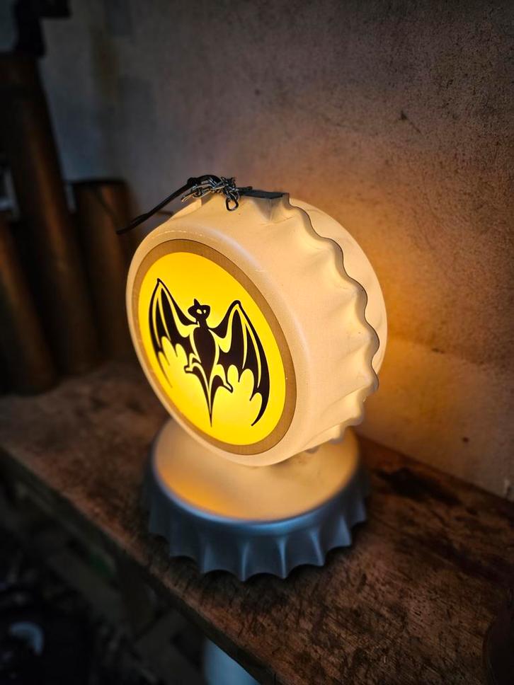 Bacardi Lamp - Uniek!, Huis en Inrichting, Lampen | Vloerlampen, Zo goed als nieuw, Minder dan 100 cm, Kunststof, Metaal, Ophalen of Verzenden