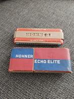 Vintage Hohner Echo Elite Mondharmonica, jaren 30/40, Gelezen, Hohner, Ophalen of Verzenden, Overige uitgevers