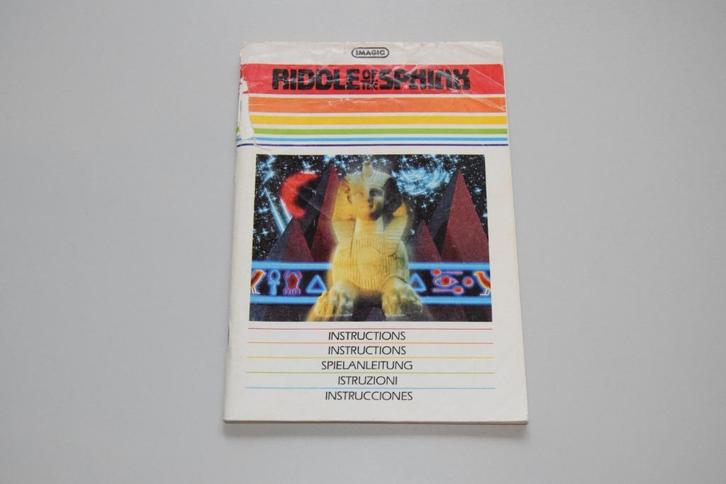 Atari 2600 : Riddle of the Sphinx (alleen Handleiding), Spelcomputers en Games, Games | Atari, Gebruikt, Atari 2600, Ophalen of Verzenden