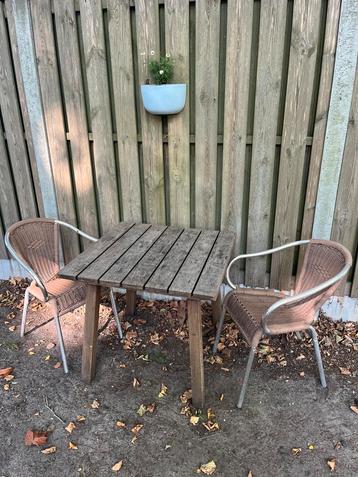 Hardhouten Tuintafel Vierkant 80x80cm beschikbaar voor biedingen