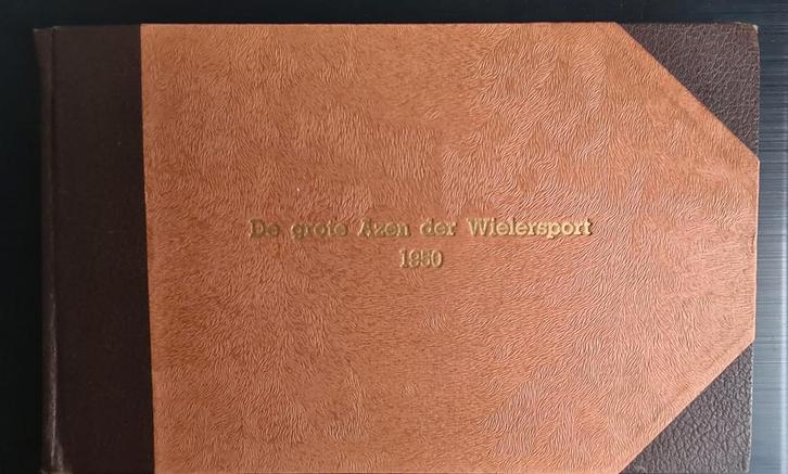 Oud Wielren plaatjesalbum de grote azen der wielersport 1950, Verzamelen, Sportartikelen en Voetbal, Gebruikt, Poster, Plaatje of Sticker